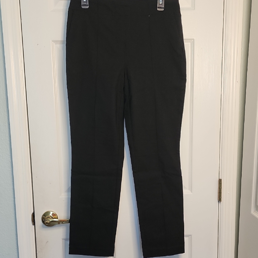 Elegant Black Women's Straight Leg Trousers